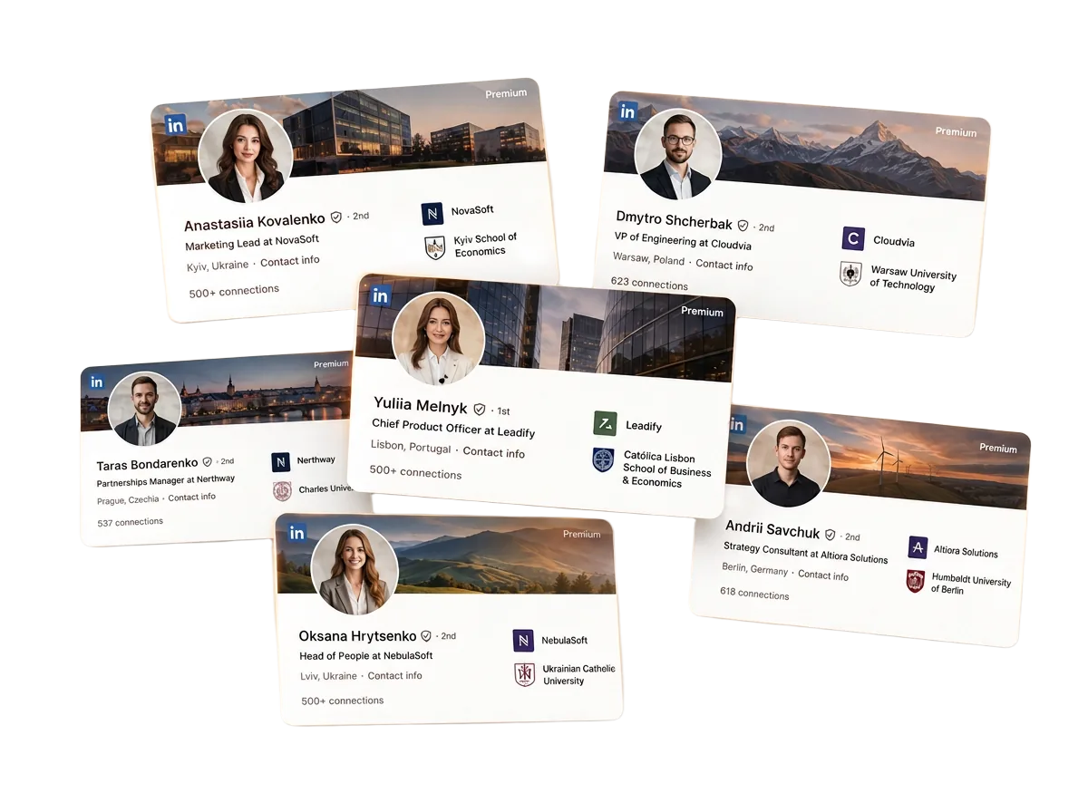Human-verified LinkedIn profiles available on Flygen