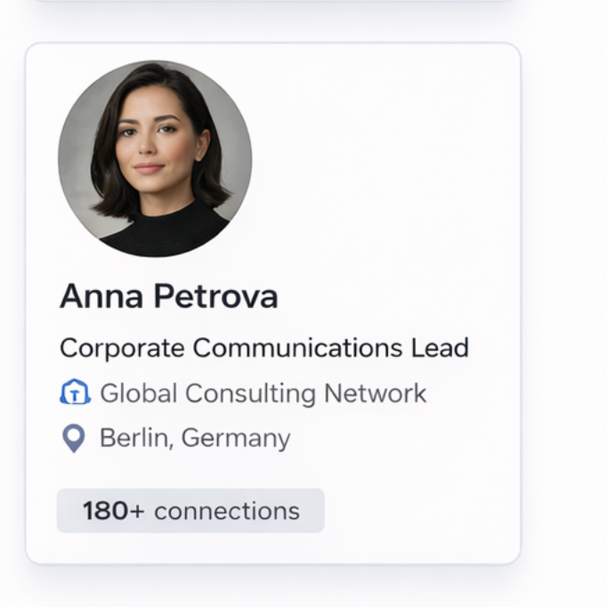 Example LinkedIn profile 6